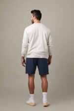 Bear Unisex French Terry Crewneck - Cloud Marl - Image 3