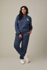 Tims Unisex French Terry Joggers - Navy Marl - Image 7